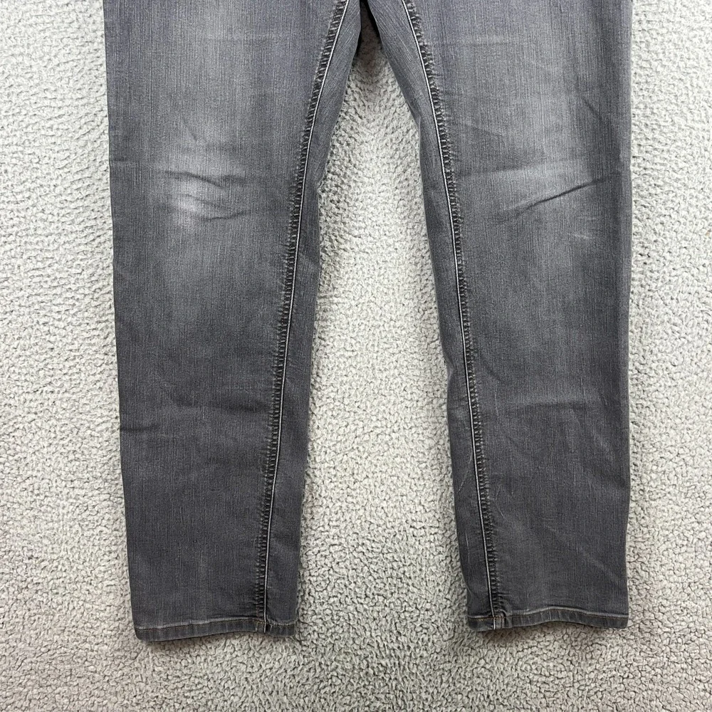 PrAna Jeans Mens 34X32 (35x32) Medium Wash Grey Denim Straight Leg Slim Fit - Picture 3 of 10